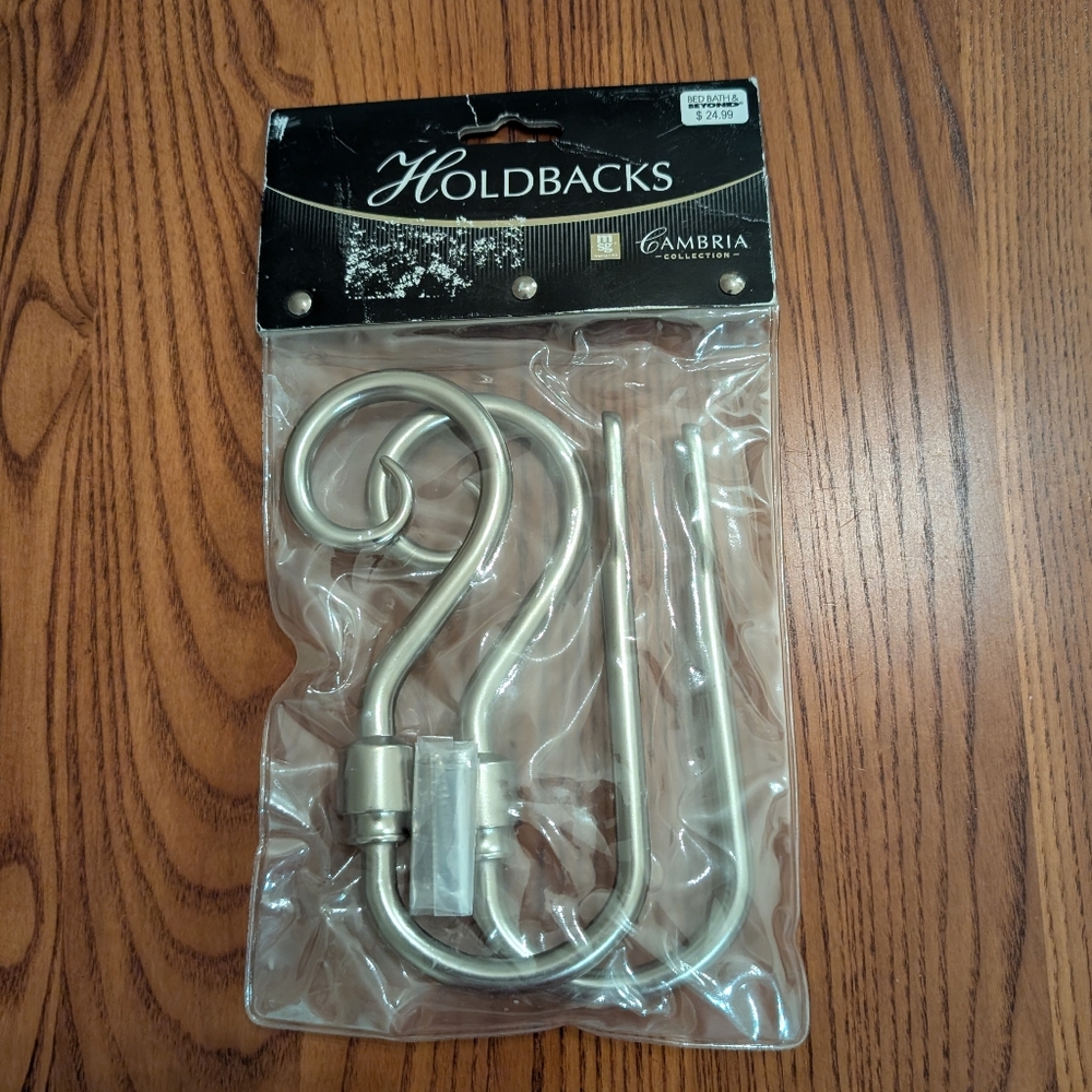 Bed Bath & Beyond drapery hold backs - NEW